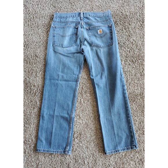 Carhartt B320 WTB Blue Jeans Mens 31x30 Measures 32x29 Relaxed Fit Straight Leg - Picture 4 of 6